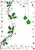 Christmasballs with holly