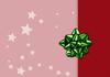 Christmas card with bow