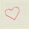 Heart on paper
