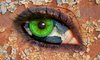cracked eye