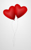 Heart shaped balloons
