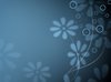 Flowery blue background