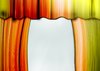 Orange curtains