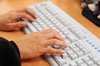 Woman using computer