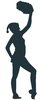 Cheerleader silhouette