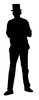 Man in hat Silhouette