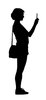 A girl with a phone