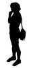 Musing Girl Silhouette