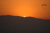 Parachute at sunset