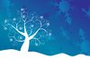Blue Snowflake Tree