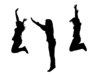 jumping trio