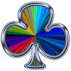 Club symbol from blackjack car