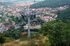 Small town from bird's eye vie