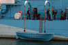 Lifeboat on old polish warship