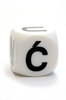 Dice with polish letter C