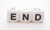 Word END on the dices