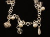 Silver bracelet with pearls an