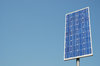 solar panel on pole