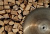 Sawblade and firewood
