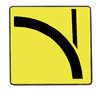 Turn roadsign