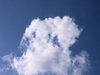 dark blue clouded sky