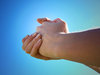 Pleading hands