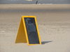 Sign at the beach