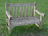 Traditional garden bench