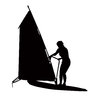 Windsurfer silhouette