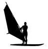 Windsurfer silhouette