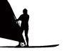 Windsurfer silhouette