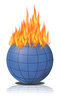 Vector Earth - fire planet