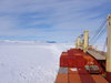 McMurdo, behind dark hill