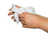 wiping hands