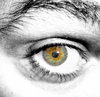 Eye with a hint of green