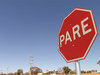 > Stop sign