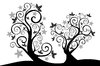 Isolated B&W Floral Set 1