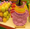 colourful easter hens