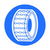 Snow chains compulsory signs