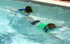 in the pool