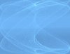 White Swirls on Blue