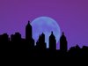 City Sillhouettes With Moon