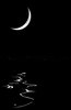 Crescent Moon Over Water
