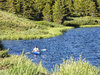 Kayak in a mountain lake