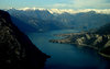 Flying on lake of Como (Italy)