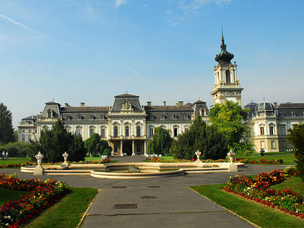 Castle of Keszthely: different viewpoints of Castle of Keszthely in Hungary