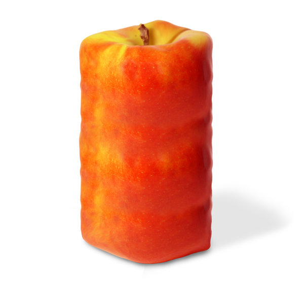 Square apple: Strange kind of apple (PS cs3)