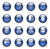 Glossy web button set.
