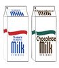 illustration - milk carton on 