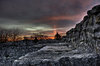 Dusk over a ruin